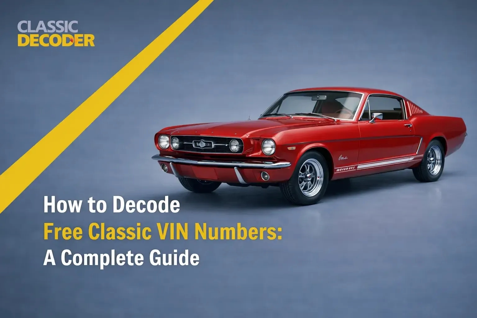 How to Decode Free Classic VIN Numbers