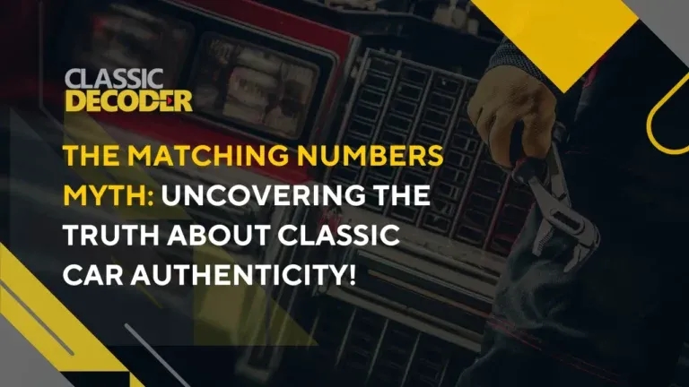 How to Check if a Car Has Matching Numbers